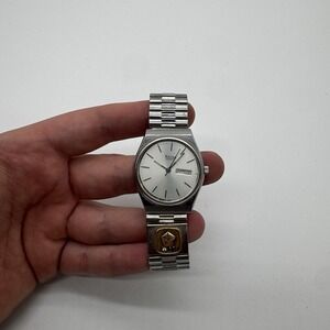 Vintage Bulova Men Watch Stainless Steel  Rare Bracelet Untested